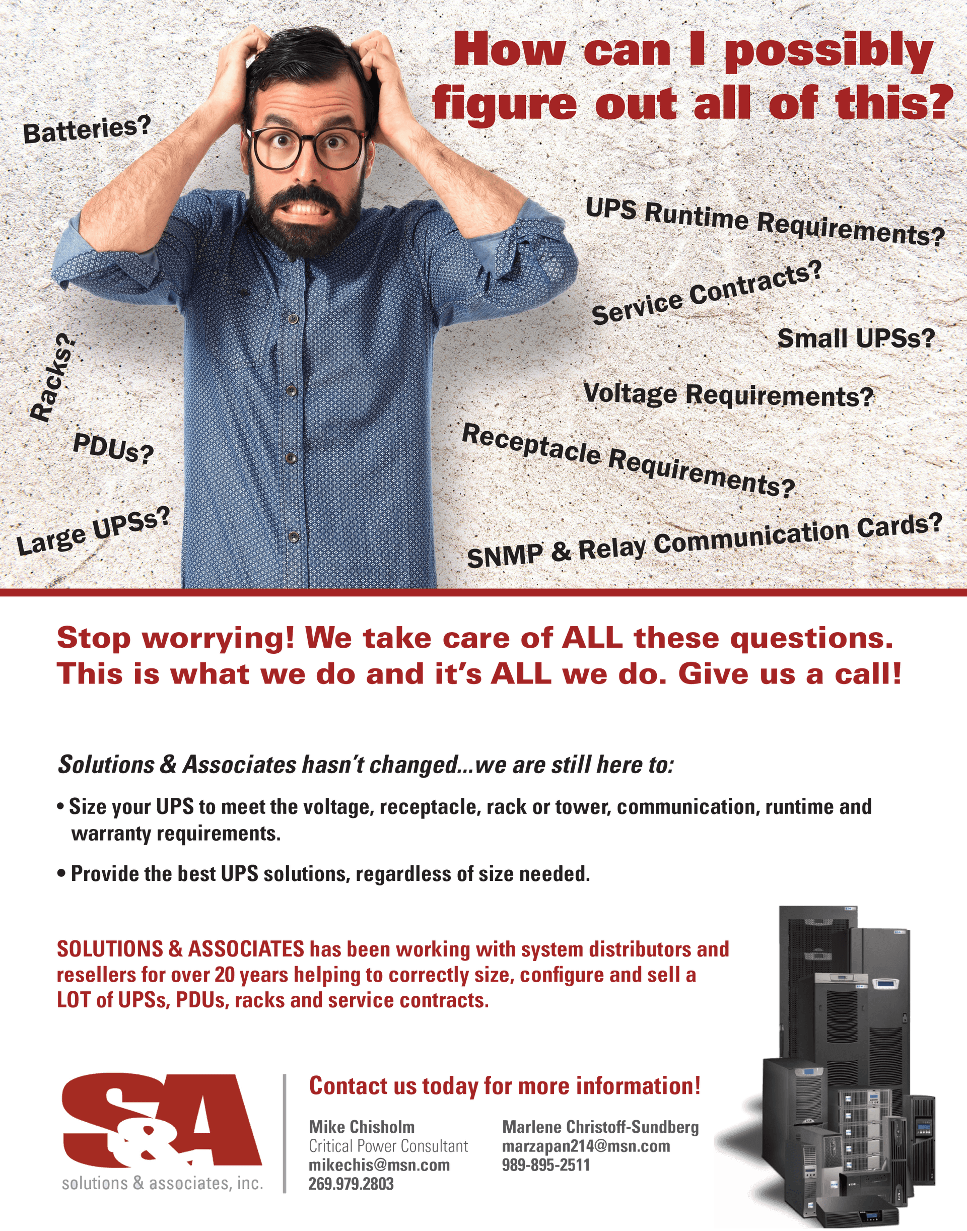 Solutions and Associates | How can I possibly figure out all of this