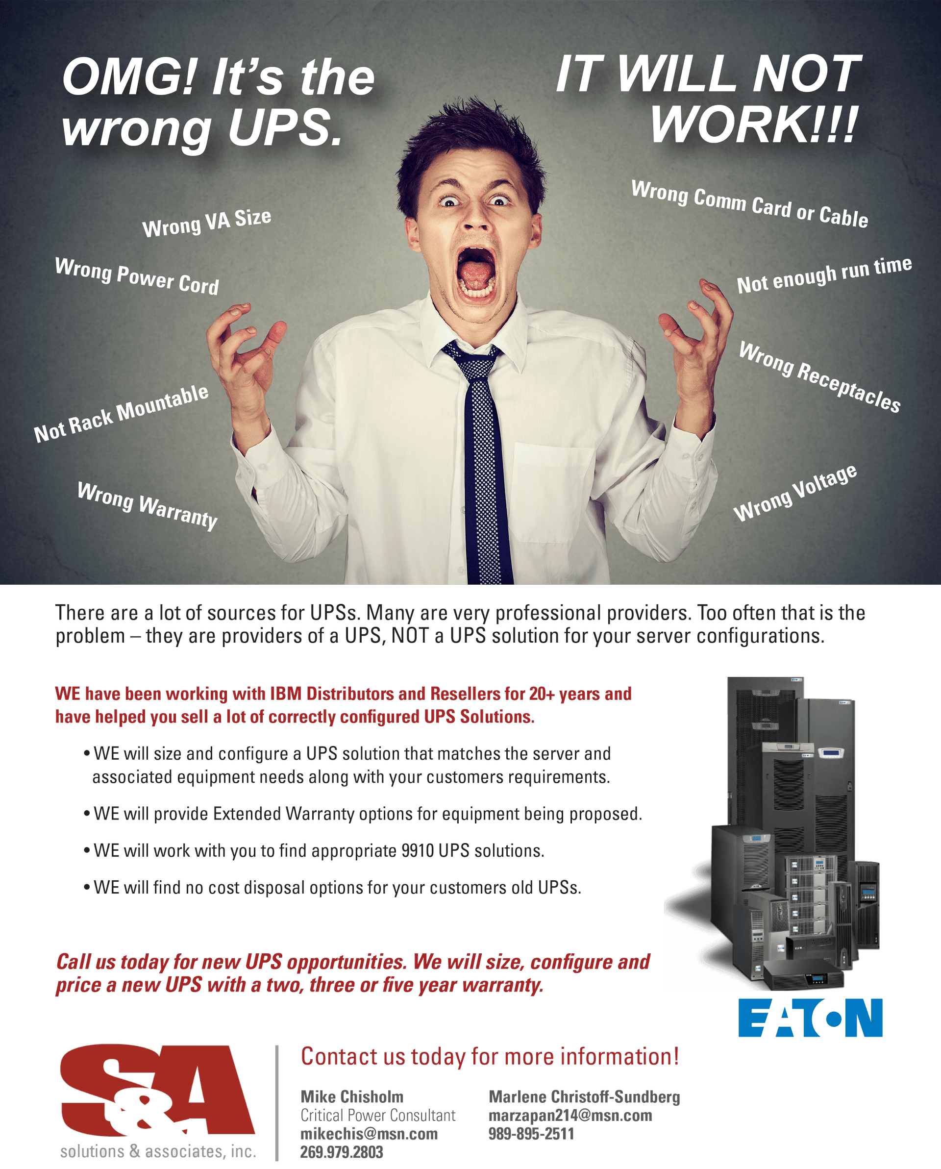 Solutions and Associates | OMG it's the wrong ups
